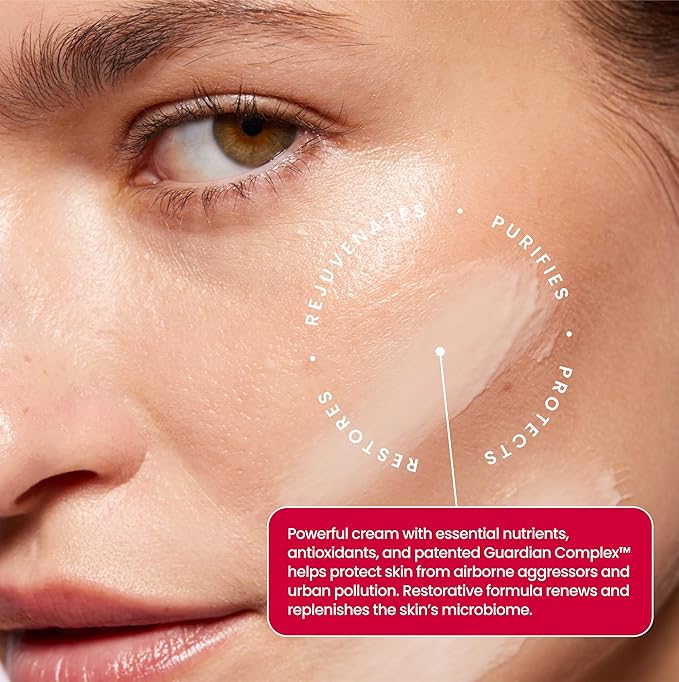 Beauty Self-Defense Super Charged Moisturizer Hydrating Skin-Strengthening Face Cream with Silver Citrate & Hyaluronic Acid, 50ml