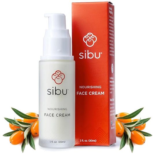 sibu Sea Buckthorn Nourishing Face Cream (1oz), Lightweight and Hydrating Face Cream – Amazing for Sensitive Skin, Breakouts, & Irritation
