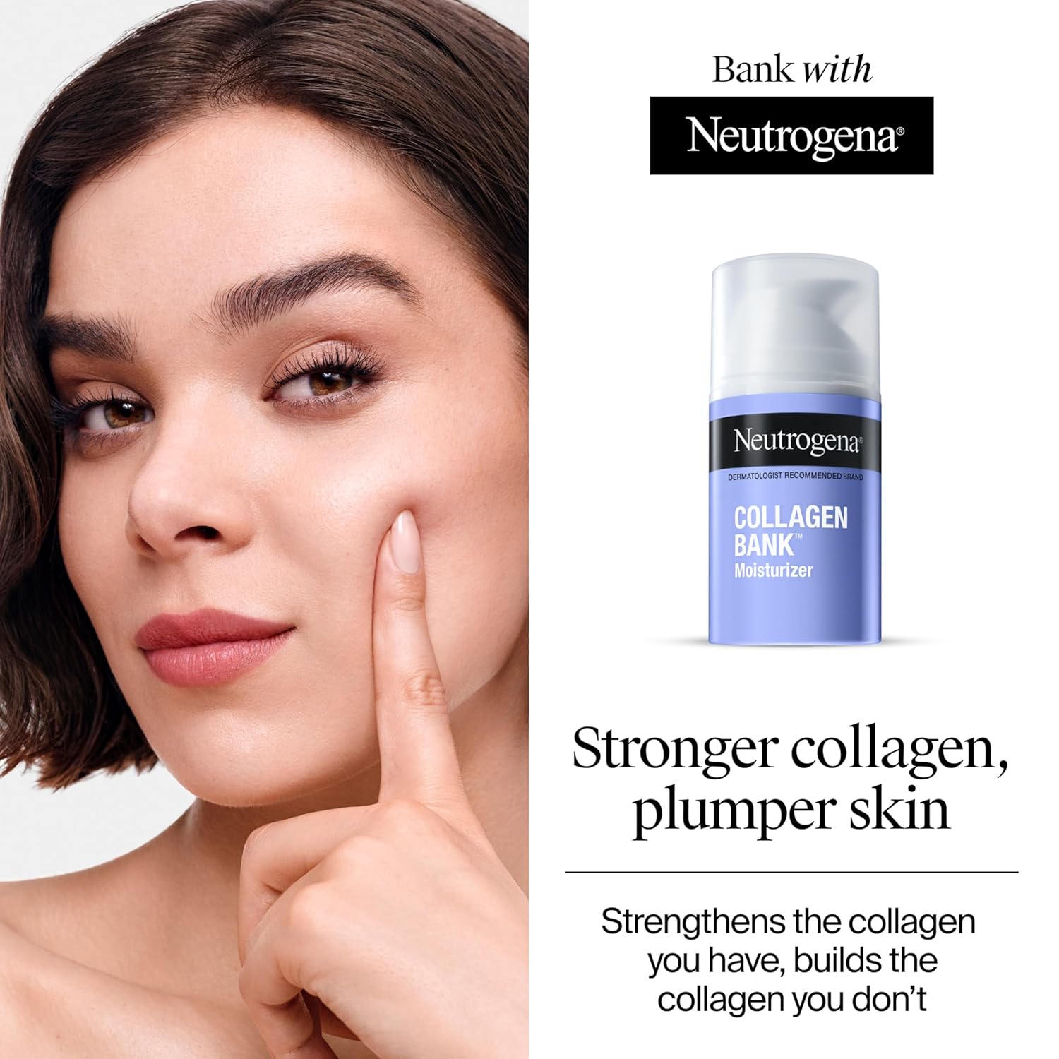 Collagen Bank™ Anti-Aging Face & Neck Cream with Bakuchiol | Daily Collagen-Boosting Moisturizer for Firm, Plump & Youthful Skin | Wrinkle Care Face Lotion | 2 Fl. Oz
