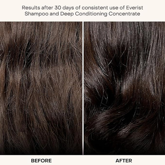Everist The Haircare Meets Skincare Set, Includes Shampoo & Deep Conditioner Concentrates, Strengthens & Repairs Hair, Hydrates & Soothes Scalp, Plant-Based & Color-Safe, 3.4 fl oz Each