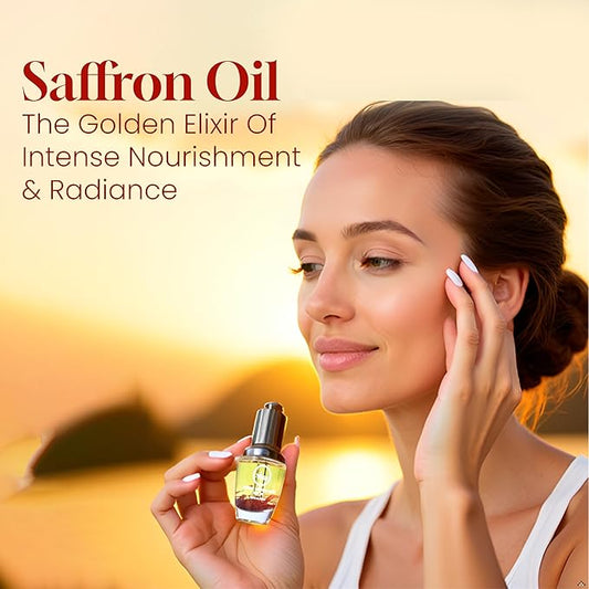 MY ACE Radiant Saffron Elixir Face Oil | Dermatologist Approved | Pure Saffron Threads & Vitamin E, Natural Glow Booster, Brightening & Nourishing Serum for Skin & Hair, 0.67 fl oz (Pack of 1)