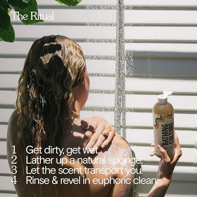 Bathing Culture, Organic Mind + Body Wash, Natural, Biodegradable, Sustainable, Vegan Personal Care, All Natural Organic Body Wash for Women and Men, PCR Plastic Bottle, 16 fl oz, Cathedral Grove