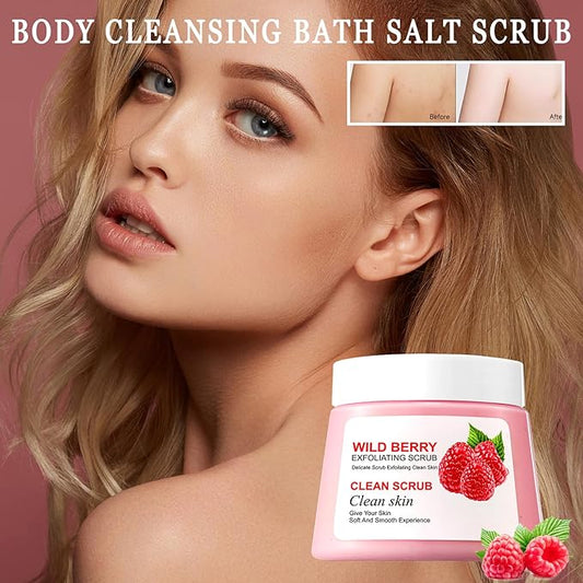 Premium Body Scrub to Exfoliate & Moisturize Skin,Deep Cleansing Body Exfoliator Scrub for Men & Women,Long Lasting Hydrating Smooth exfoliating Body Salt Scrub for All Skin Types C