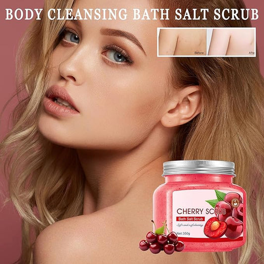 Premium Body Scrub to Exfoliate & Moisturize Skin,Deep Cleansing Body Exfoliator Scrub for Men & Women,Long Lasting Hydrating Smooth exfoliating Body Salt Scrub for All Skin Types F