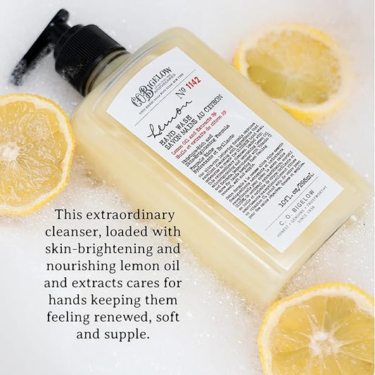 C.O. Bigelow Lemon Hand Wash, Pack of 2 Liquid Hand Soap with Lemon Extract & Aloe Vera, 10 Fl Oz