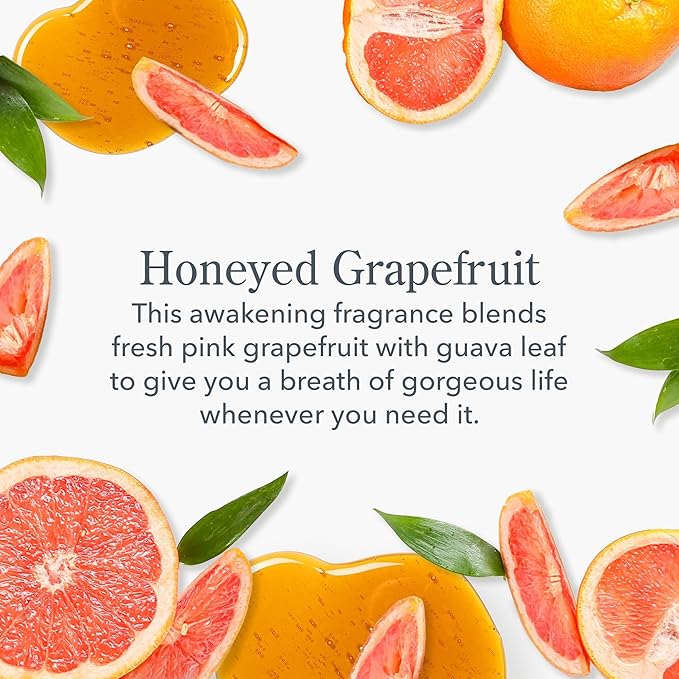 Beekman 1802 Honeyed Grapefruit 3-Pack Palm-Sized Bar Soap Set - Scented - 3.5 oz - Cleanses, Nourishes & Hydrates - Microbiome Friendly - No Irritation - Good for Sensitive Skin - Packaging May Vary