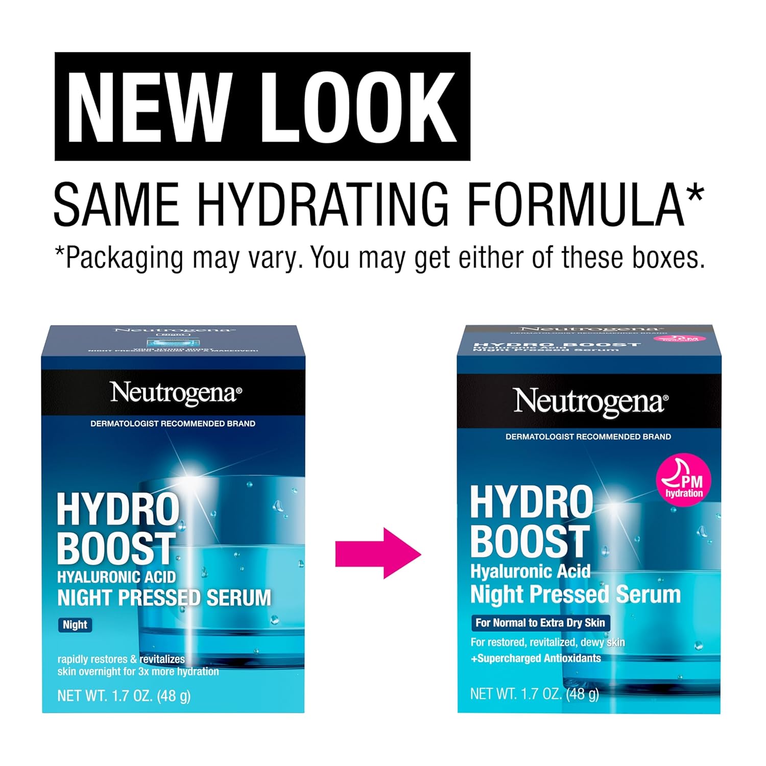 🧴✨ Hydro Boost Night Pressed Serum – Deep Hydration Hyaluronic Acid Moisturizer for Extra Dry Skin – Overnight Repair Face Cream for Dewy & Revitalized Skin (1.7 oz) 🌙💧