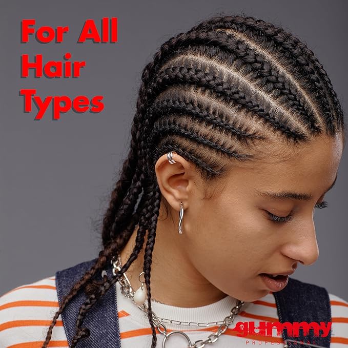 Gummy Professional Braid Control Scalp & Hair Oil - Moisturizing Growth Oil for Women and Men - Hydrating Curl Treatment for Braids, Locs, Frizz and Dry Itchy Scalp - 100ML
