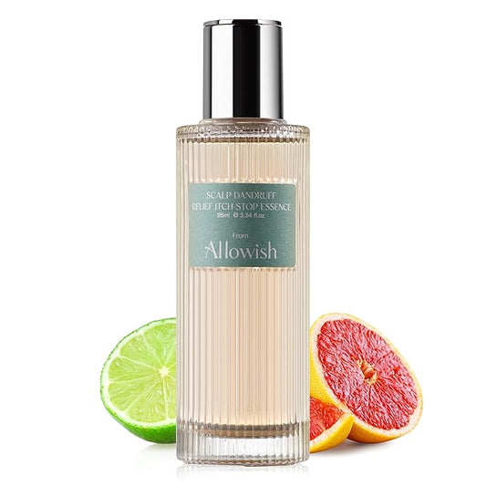 Lemon Grapefruit Scalp Serum 95ml | Dandruff & Itch Relief | Zinc Ferment Strengthen Barrier | Plant-Based Refreshing Treatment、Scalp Serum for Itchy Dry Scalp for Women