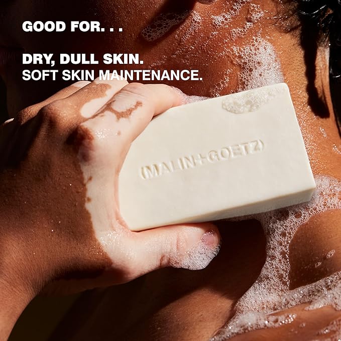 MALIN+GOETZ Vitamin B5 Hydrating Bar – Rum | Triple-Milled Skincare Bar with Vitamin B5, Hyaluronic Acid, Amino Acids + Shea Butter | Cleanses + Hydrates Skin | Rum Scent | Vegan + Cruelty-Free (5 oz)