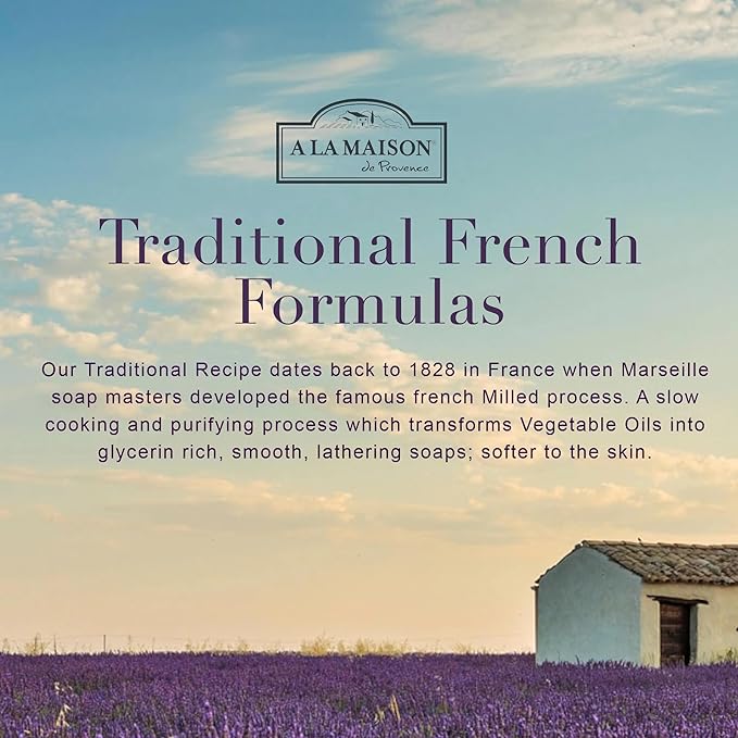A LA MAISON French Hydrating Liquid Body Wash, Lavender Aloe - Natural Body Wash Made with Essential Oils - Biodegradable, Plant-Based, Vegan, Cruelty-Free, Alcohol & Paraben Free (25.36 oz, 2 Pack)