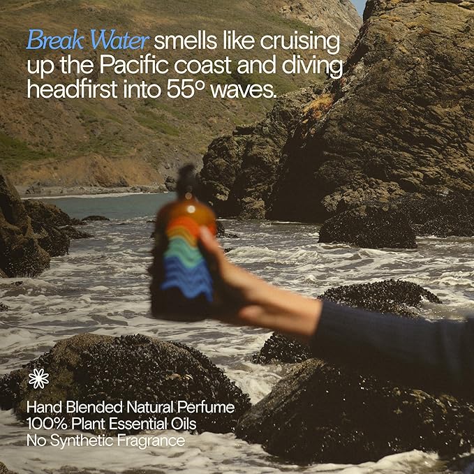 Bathing Culture, Organic Mind + Body Wash, Natural, Biodegradable, Sustainable, Vegan Personal Care, All Natural Organic Body Wash for Women and Men, 16 fl oz, Break Water Scent