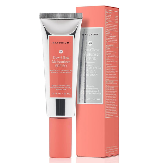 Dew-Glow Moisturizer SPF 50 PA++++, Daily Moisturizing Sunscreen & Face Primer, Skin Protector with Dewy Finish, 1.7 Oz